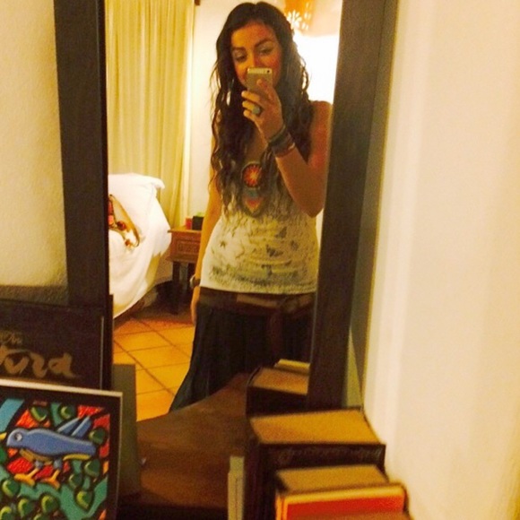 Mexican Dress Turquoise Mini Dress - Picture 3 of 3